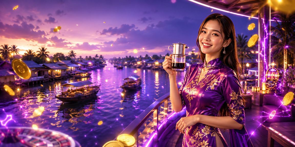Người dùng miền Tây thưởng thức casino giải trí cùng cà phê Mekong
