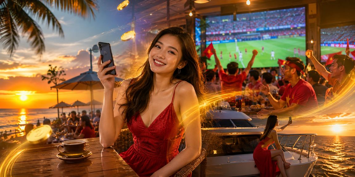 Người dùng nhận thưởng hoàn tiền tại quán cà phê Phú Quốc